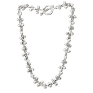 Vintage 1960s Silver Peppercorn Necklace