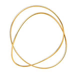 Georg Jensen 18ct Yellow Gold Alliance Bangle designed by Allan Scharff Mark Constable Unit 301