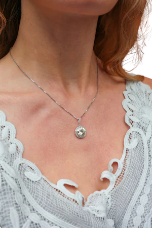 Lovely 4.5ct Edwardian French Diamond Pendant at Deco&Vintage Ltd