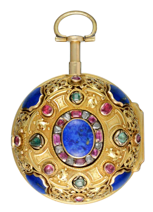Gem Set Gold Repeater with Royal Coat of Arms