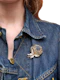 Lovely Vintage French Sapphire Diamond Brooch at Deco&Vintage Ltd - image 1
