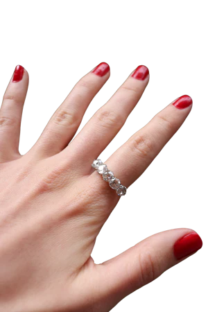 Lovely Art Deco Diamond Platinum Ring at Deco&Vintage Ltd