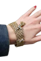 Lovely Vintage 18ct Gold And Diamond Bracelet at Deco&Vintage Ltd - image 1
