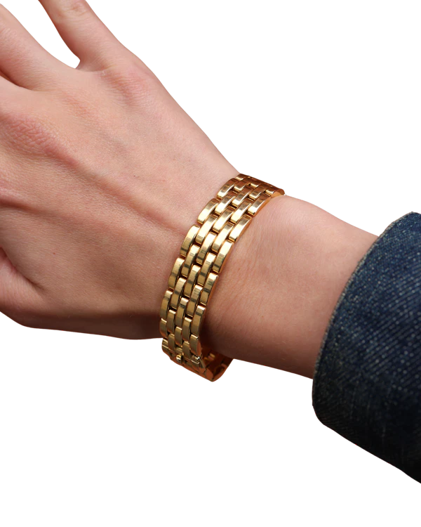 Cartier Vintage 18ct Gold Bracelet at Deco&Vintage Ltd - image 1