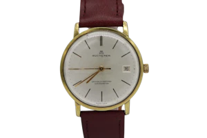 Bucherer Gold Plated 70's Serviced New Strap