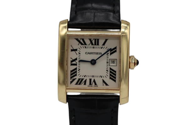 Cartier Tank Francaise 18k Midsize Watch 2466 - image 1