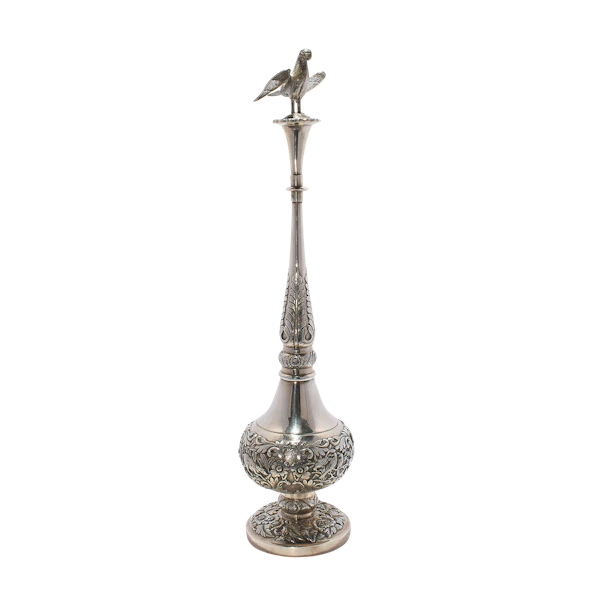 Antique Chinese Silver Rosewater Sprinkler, Bird,  Canton, China - Qing Dynasty, mid-19th C. - image 1