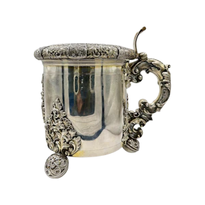 Large Russian silver tankard, St Petersburg, 1859 by Joseph Nordberg.