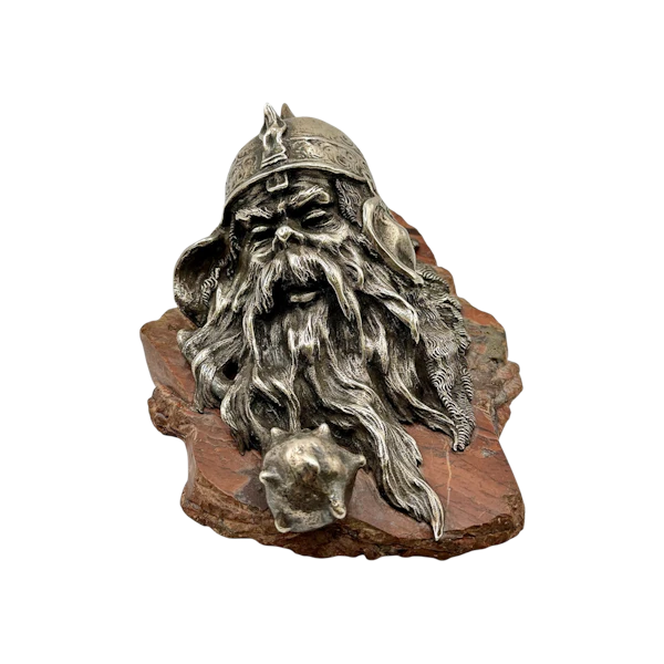 Russian silver and red jasper paperweight, Moscow, c.1900. - image 1