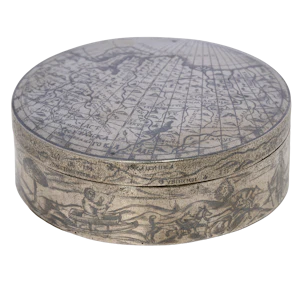 A round Russian Snuff Box from the 18th century.