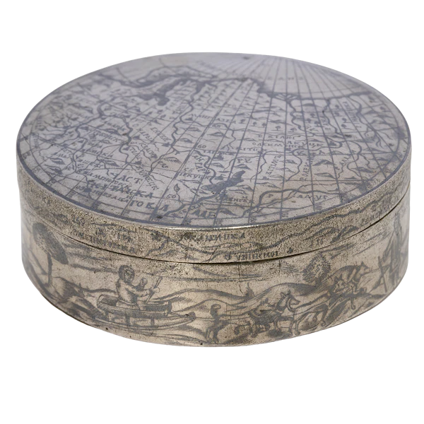 A round Russian Snuff Box from the 18th century. - image 1