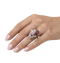 3.16ct Ruby & diamond cluster ring 18K gold - image 6