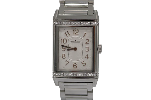 Jaeger‑LeCoultre Grande Reverso Lady Ultra Thin – Steel & Diamonds – 24 x 40mm – Full Set – 2015 - image 1