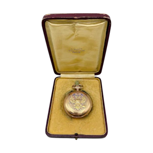 Russian gold pocket watch, c.1900 by Pavel Bure.