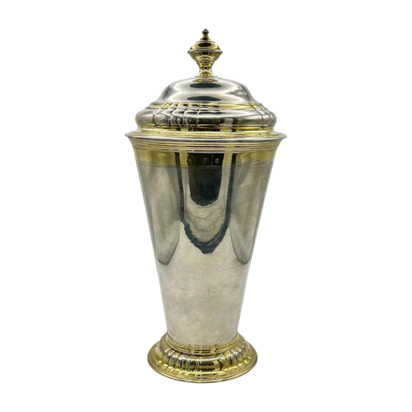 Latvian 18th century silver gilt cup and cover, c.1740 by Georgs Fridrihs Gronavs, c.1740. - image 1