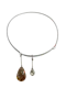 Vivianna Torun Bülow-Hübe rare exceptional neck ring created in her studio in Biot in the 1950s with interchangeable drop pendants Mark Constable Unit 301 - image 1