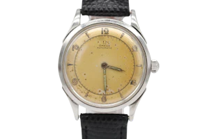 Omega Bumper 2582-1 Bumper new strap presentation pouch 1947
