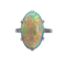 Art Deco Opal, Diamond and Platinum Ring, Circa 1930 - image 1