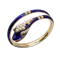 Victorian Blue Enamel, Pearl, Garnet and Gold Snake Bangle, Given by Adelaide Queen Dowager, to Lady Susan Harcourt, 1849 - image 1