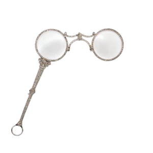 Belle Époque Diamond and Platinum Lorgnettes, Circa 1910