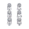 Vintage Diamond and Platinum Drop Earrings, Circa 1950, 12.50 Carats - image 1