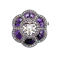 Belle Époque Austrian Amethyst, Pearl, Diamond, Silver and Gold Brooch, Circa 1910 - image 1