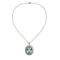 Belle Époque Grand Duchess Alexandra of Mecklenburg-Schwerin Aquamarine, Diamond, Ruby, Pearl Pendant Necklace, Circa 1905 - image 1