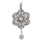 Victorian The Goldsmiths & Silversmiths Ltd. Diamond and Silver Upon Gold Brooch Cum Pendant, Circa 1890 - image 1