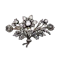 Antique Diamond and Silver Upon Gold Trembling Brooch, Circa 1880, 12.50 Carats - image 1