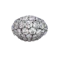 Vintage French Diamond and Platinum Bombé Ring, Circa 1960, 10.50 Carats - image 1