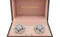 David Morris handcrafted White Diamond Cherry Blossom Large Dome Earrings Set In 18ct White Gold 6.99ct diamonds. Boxed  Mark Constable Unit 301 - image 1