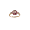Edwardian 18ct Gold Diamond and Ruby Cluster Ring Spectrum Antiques - image 1