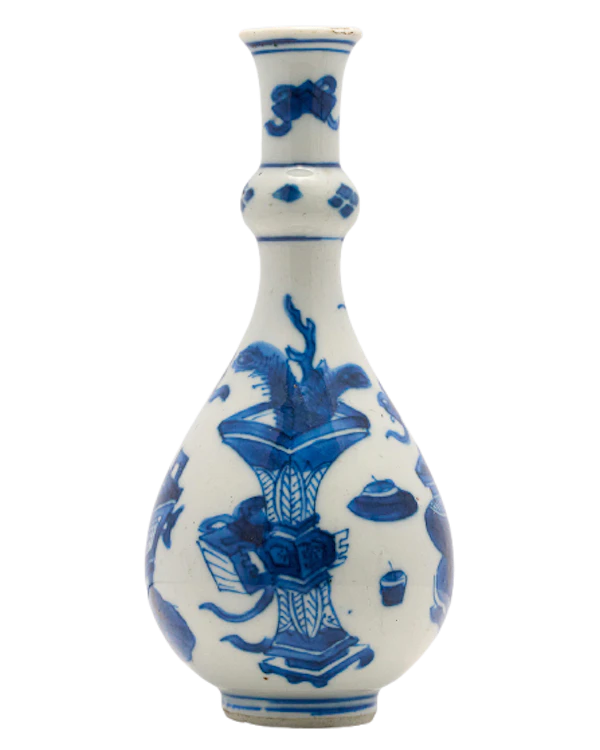 A CHINESE KANGXI BLUE AND WHITE MINIATURE VASE - image 1