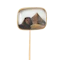 Edwardian 15ct Gold Sphinx Reverse Intaglio Stickpin (c.1905) - image 1
