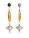 Gerda Flöckinger Rare kinetic sterling silver, pearl and citrine long dangle earrings. Mark Constable, Unit 301. - image 1