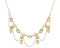 Peridot and Seed Pearl Fringe Necklace in 15ct Gold- Spectrum Antiques - image 1