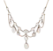Edwardian 9ct Gold and Silver Moonstone Festoon Necklace- Spectrum Antiques - image 1