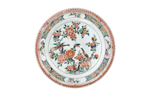A Large Famille Verte Piecrust Dish