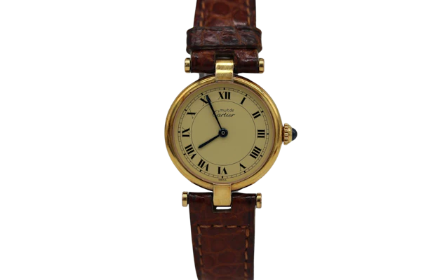 Cartier Vendome 590004 Original Cartier Box and Papers 1989 Cartier Strap - image 1
