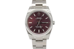 Rolex Oyster Perpetual 114200 Red Grape
