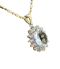 Aquamarine and Diamond Pendant & chain - image 1
