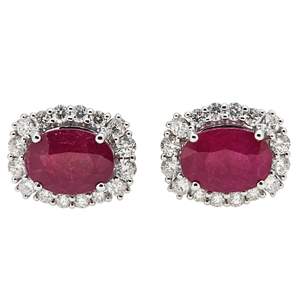 Ruby & Diamond earrings - image 1