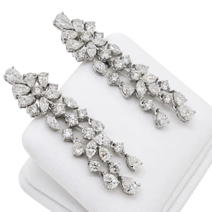 Diamond waterfall earrings
