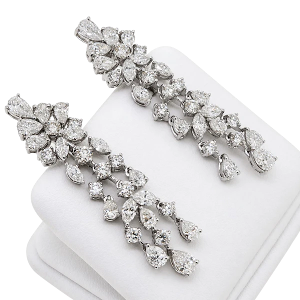 Diamond waterfall earrings - image 1
