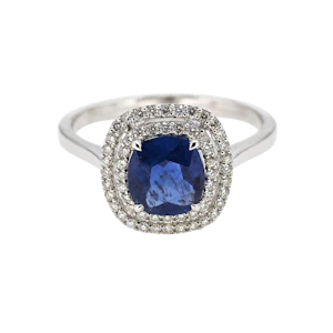 Sapphire & Diamond ring