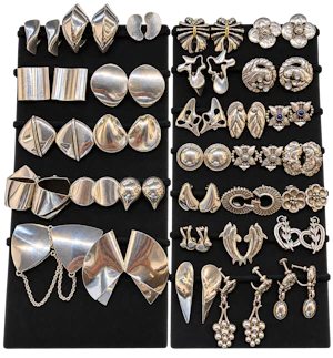 Georg Jensen Earrings Sterling Silver, made in Denmark Mark Constable Unit 301