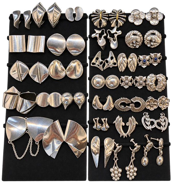 Georg Jensen Earrings Sterling Silver, made in Denmark Mark Constable Unit 301 - image 1