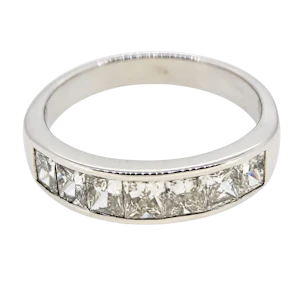 Diamond set half ET ring.