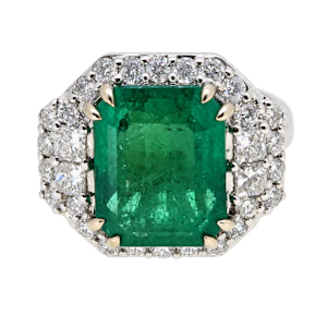 Emerald and Diamond ring