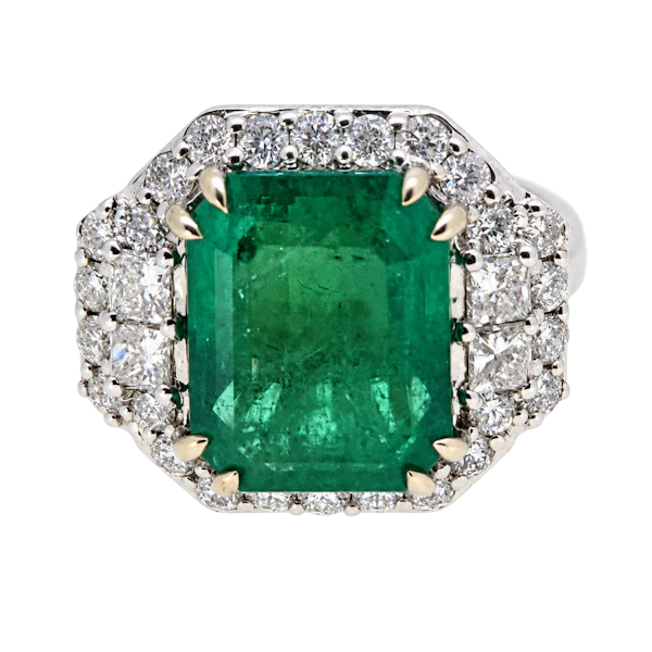 Emerald and Diamond ring - image 1